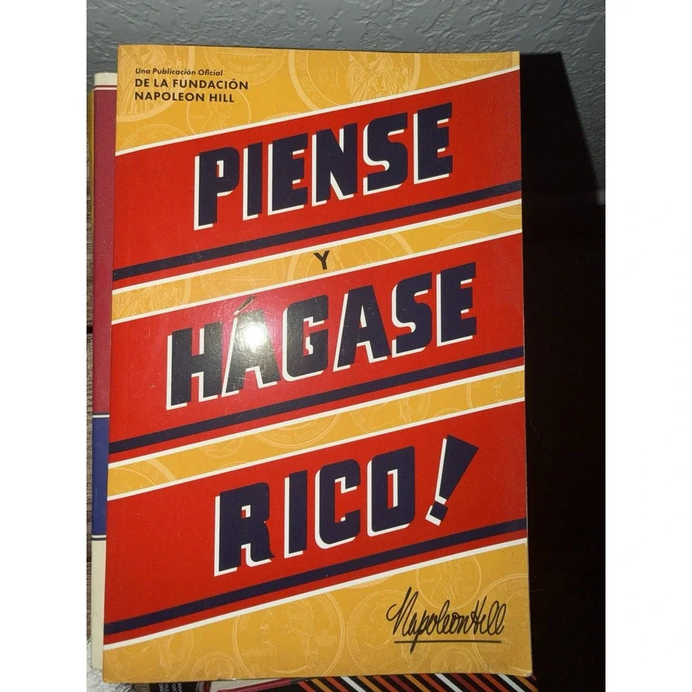 Piense y Hágase Rico! Napoleon Hill Spanish Paperback Self-Help Personal Finance